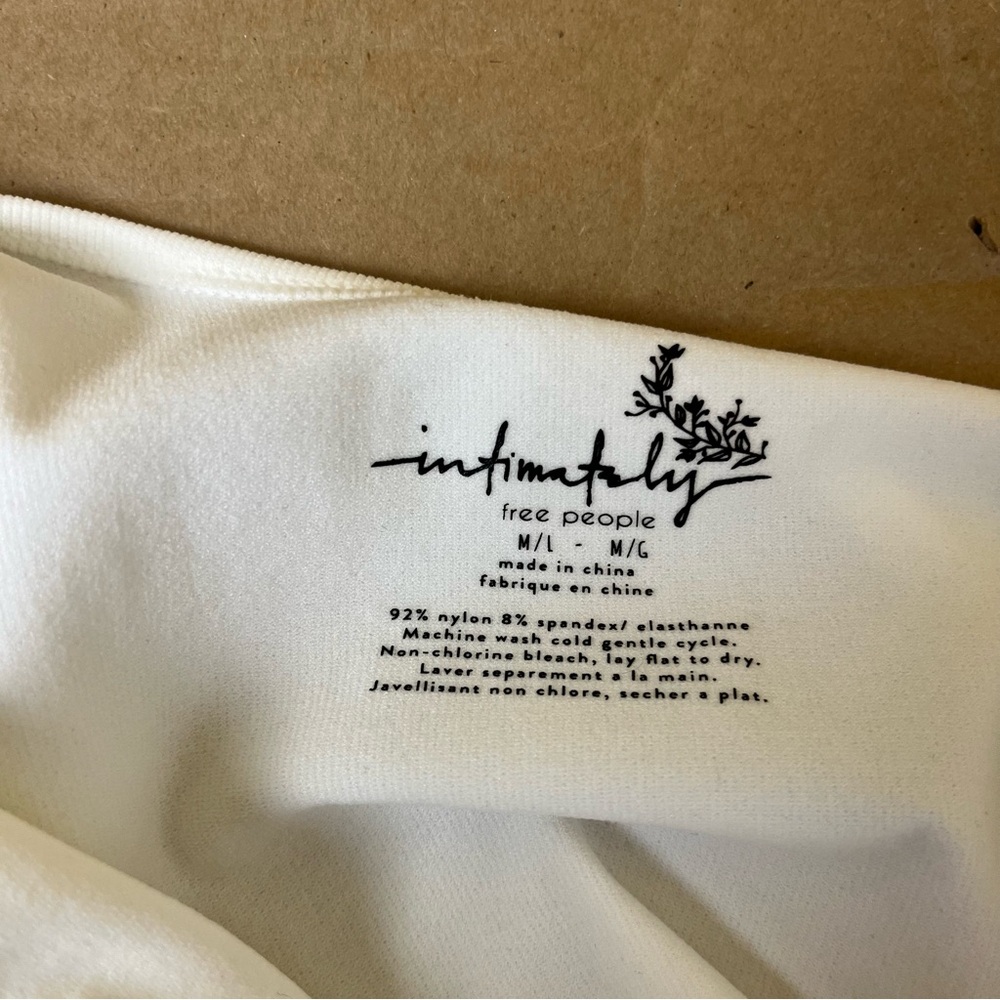 Free People White Mock Neck Open Back Top - Picture 8 of 8